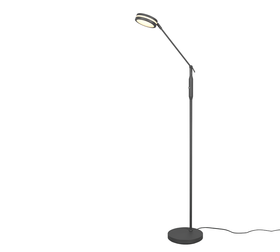 Vloerlamp Grikel Antraciet H133 cm - Set van 3