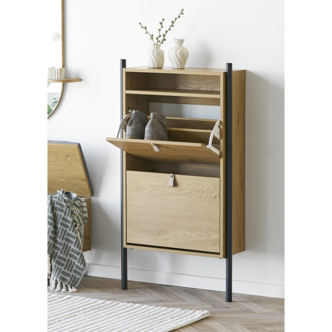 Schoenenkast Grinund Naturel 62 cm - Afbeelding 7
