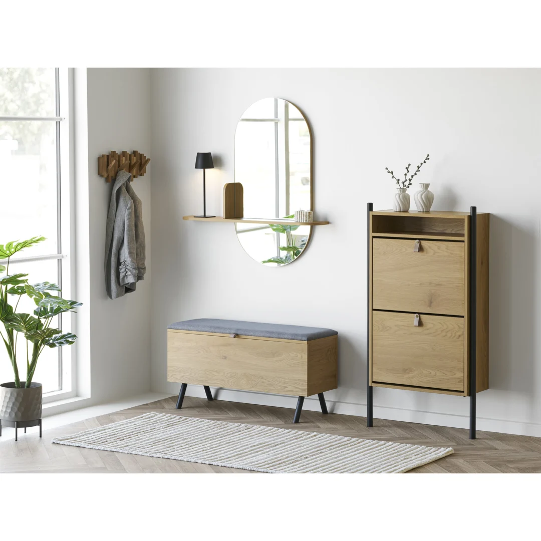 Schoenenkast Grinund Naturel 62 cm - Afbeelding 8