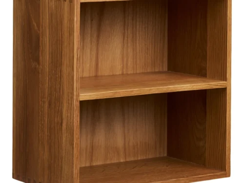 Wandplank Kloobak eiken 30 cm met compacte vakken en warme naturel afwerking