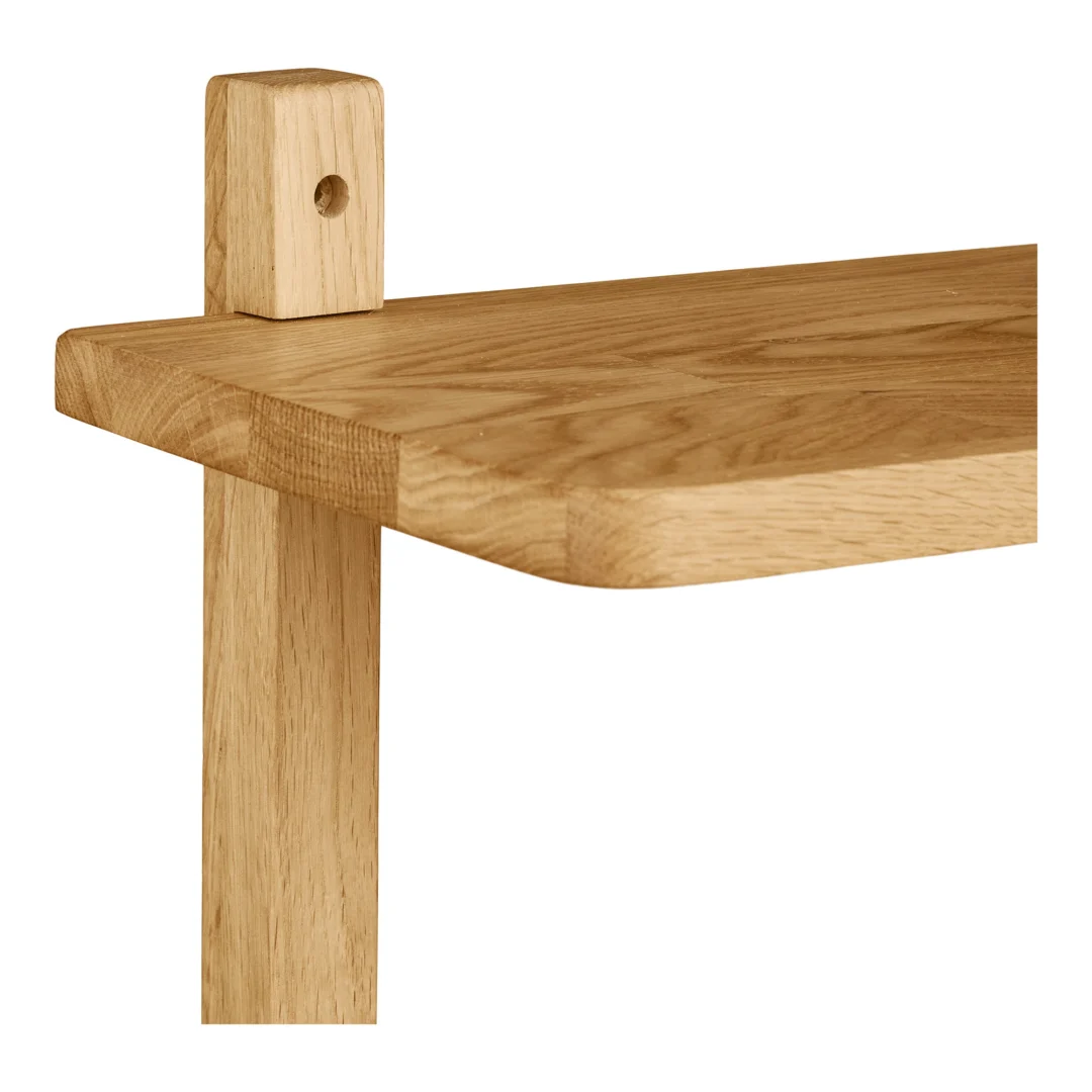Wandplank Wandplank Rautang naturel hout eiken - Afbeelding 3
