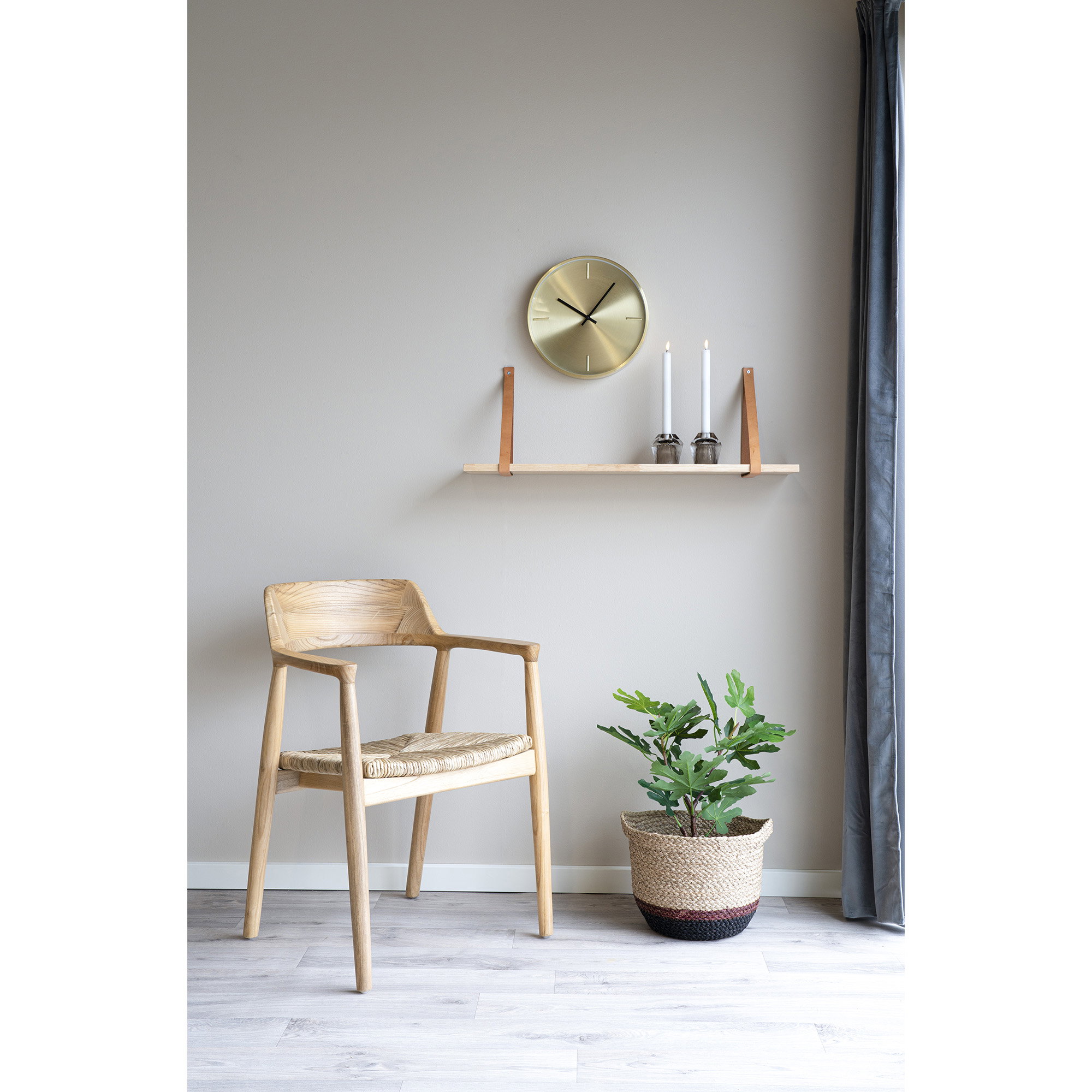Wandplank Reinon Leer 80 cm - Afbeelding 2
