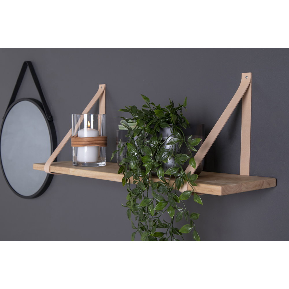 Wandplank Brosi Leer 120 cm - Afbeelding 3