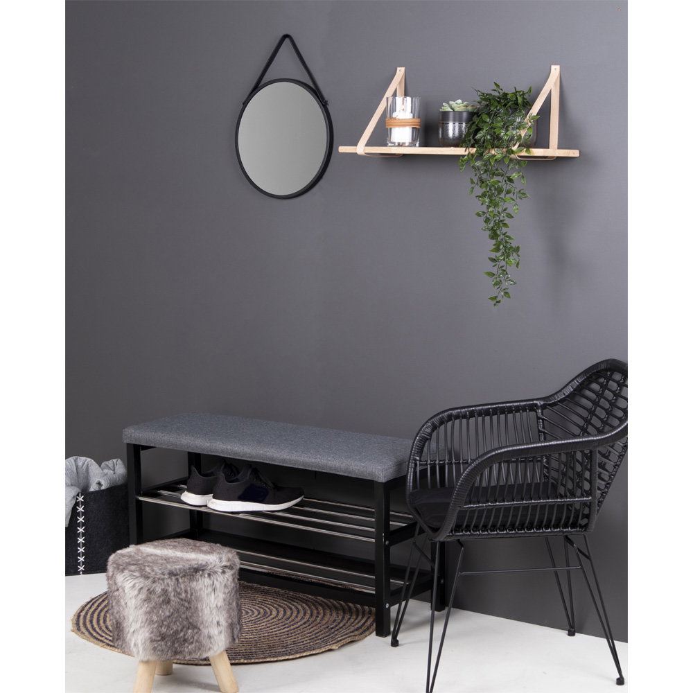 Wandplank Brosi Leer 120 cm - Afbeelding 4