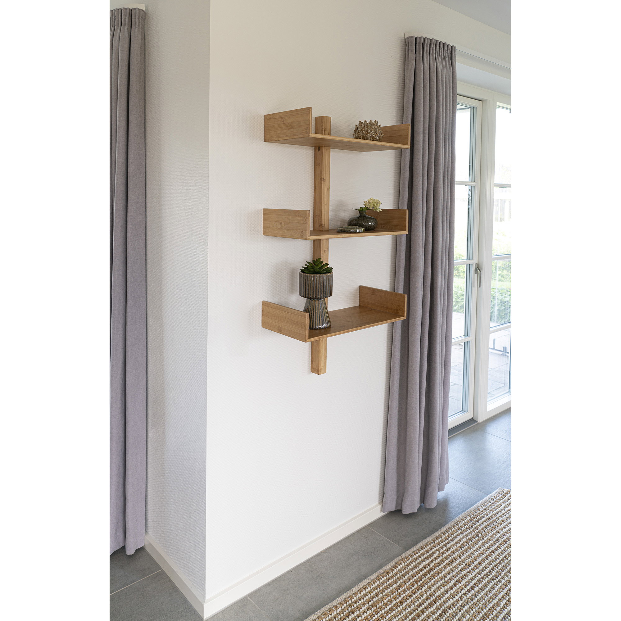 Wandplank Vedo Bamboe 50 cm - Afbeelding 6