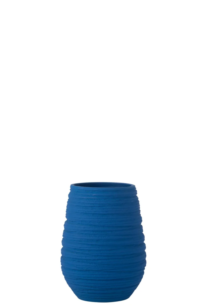 Vaas Lierio Keramiek Blauw H30 cm - Afbeelding 2