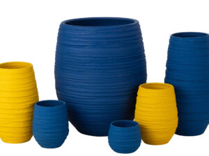 Bloempot Costil Keramiek Blauw H60 cm