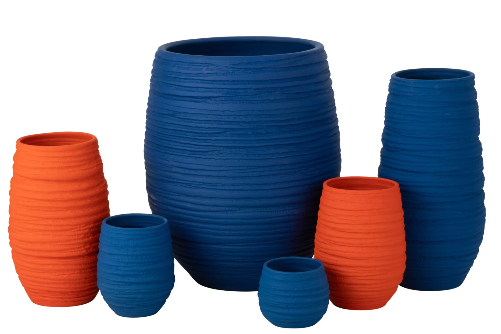 Bloempot Costil Keramiek Blauw H60 cm - Afbeelding 2