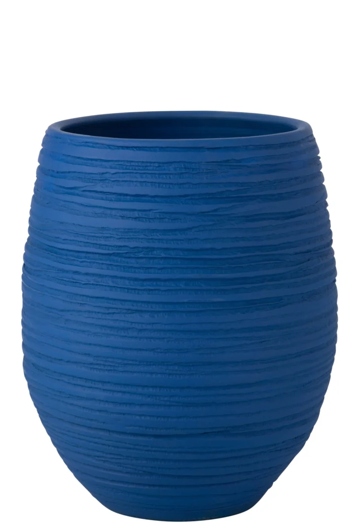 Bloempot Costil Keramiek Blauw H60 cm - Afbeelding 3
