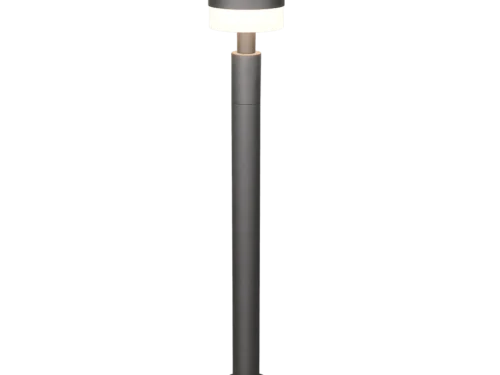 Buitenlamp Burda antraciet, moderne LED tuinlamp met strakke, ronde vorm en warm wit licht, set van 3