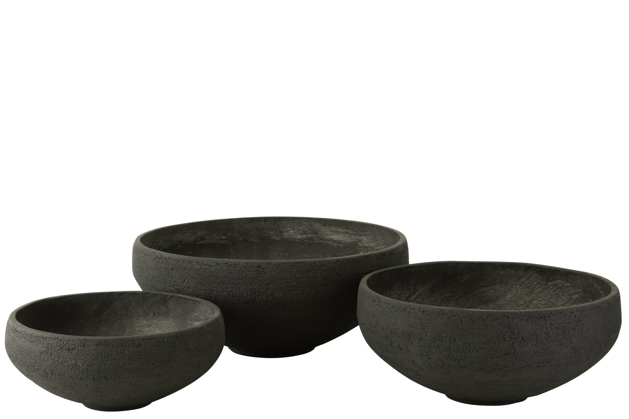 Schaal Grermak Vezelklei Zwart - Set van 3 - Afbeelding 3