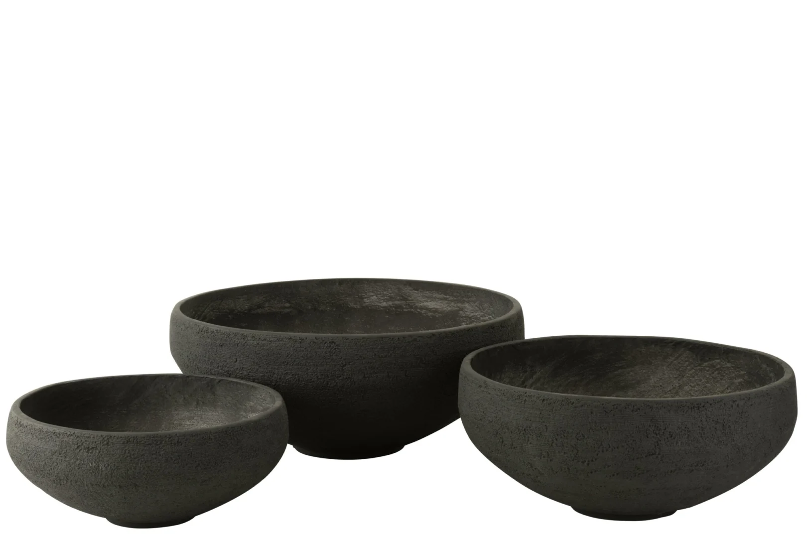 Schaal Grermak Vezelklei Zwart - Set van 3 - Afbeelding 3