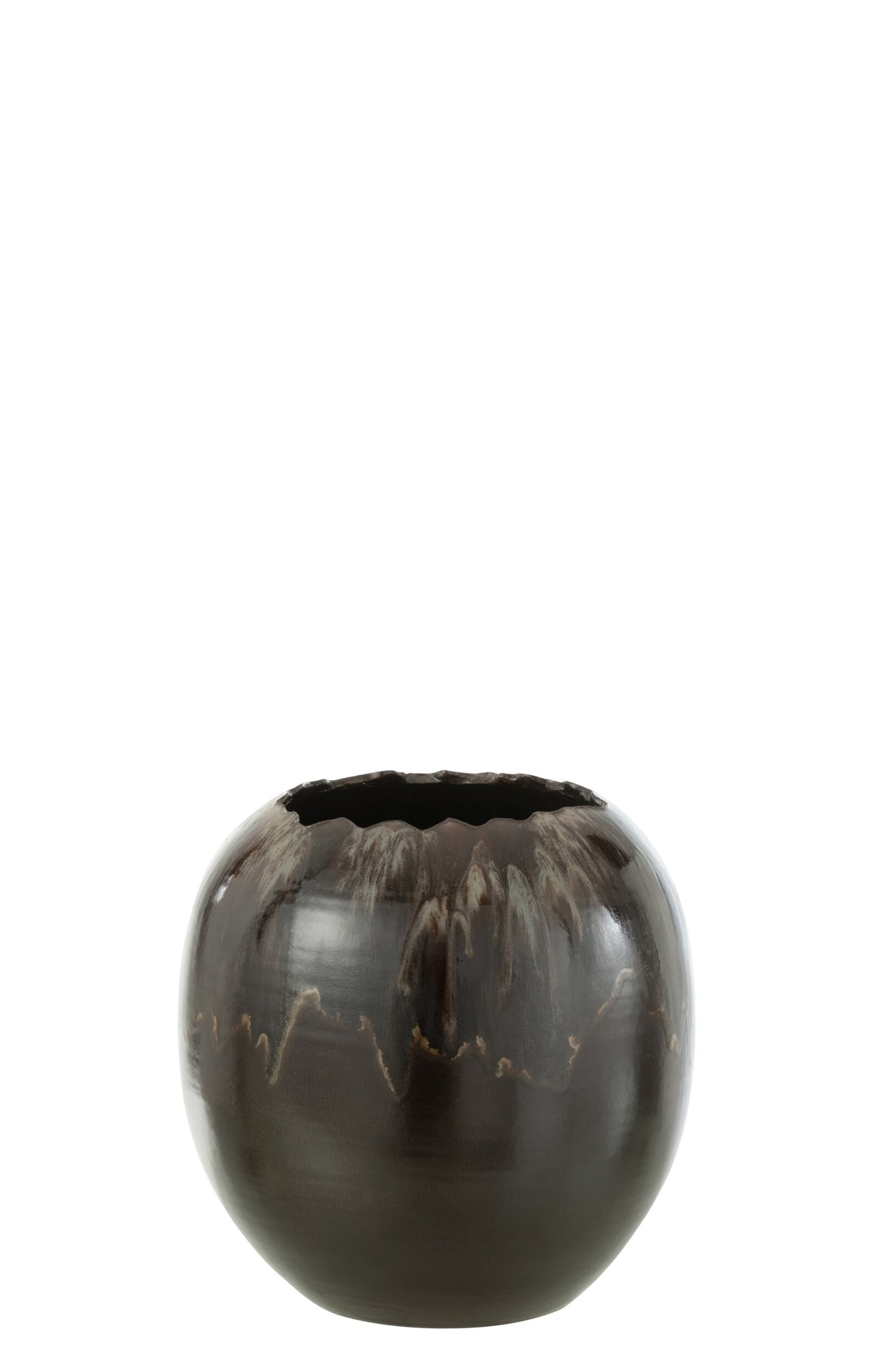 Bloempot Gauvir Keramiek Bruin H30 cm