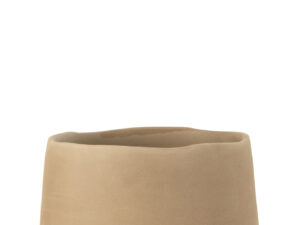 Bloempot Slinder Keramiek Beige H15 cm