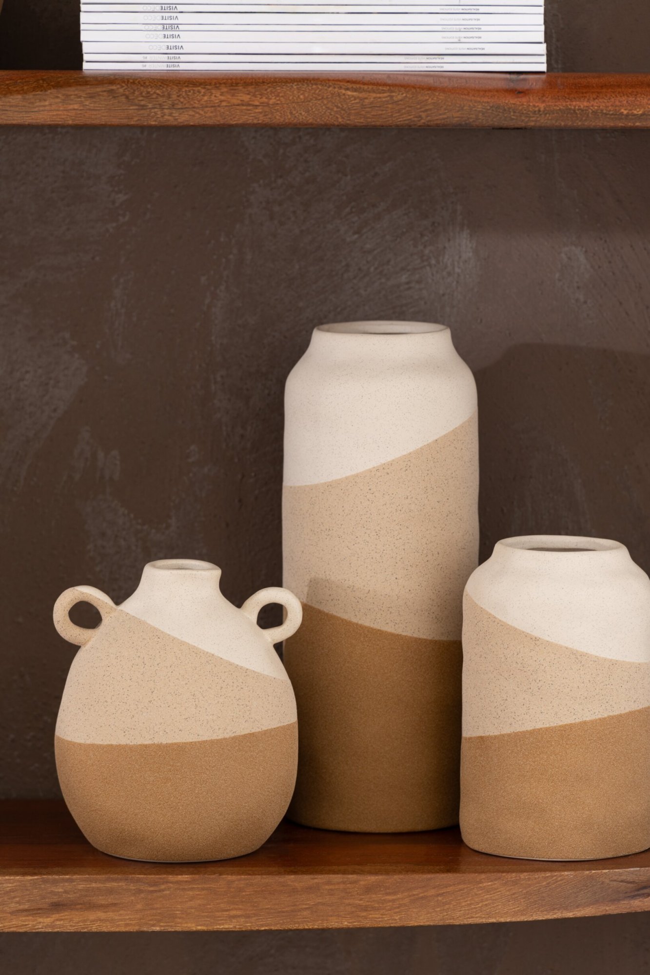Vaas Klaulas Steen Beige H19 cm