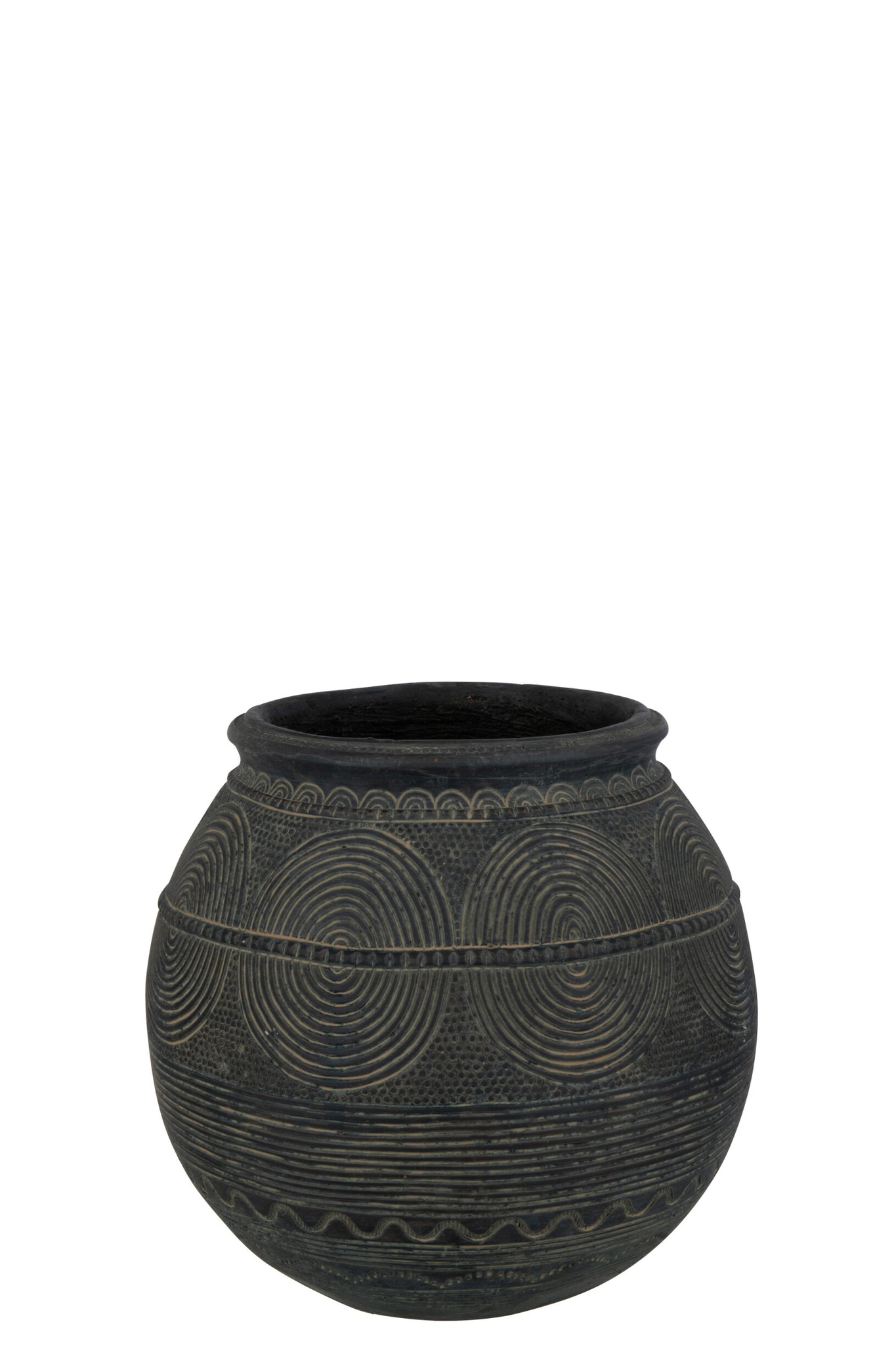 Vaas Flane Beton Zwart H27,5 cm - Afbeelding 2