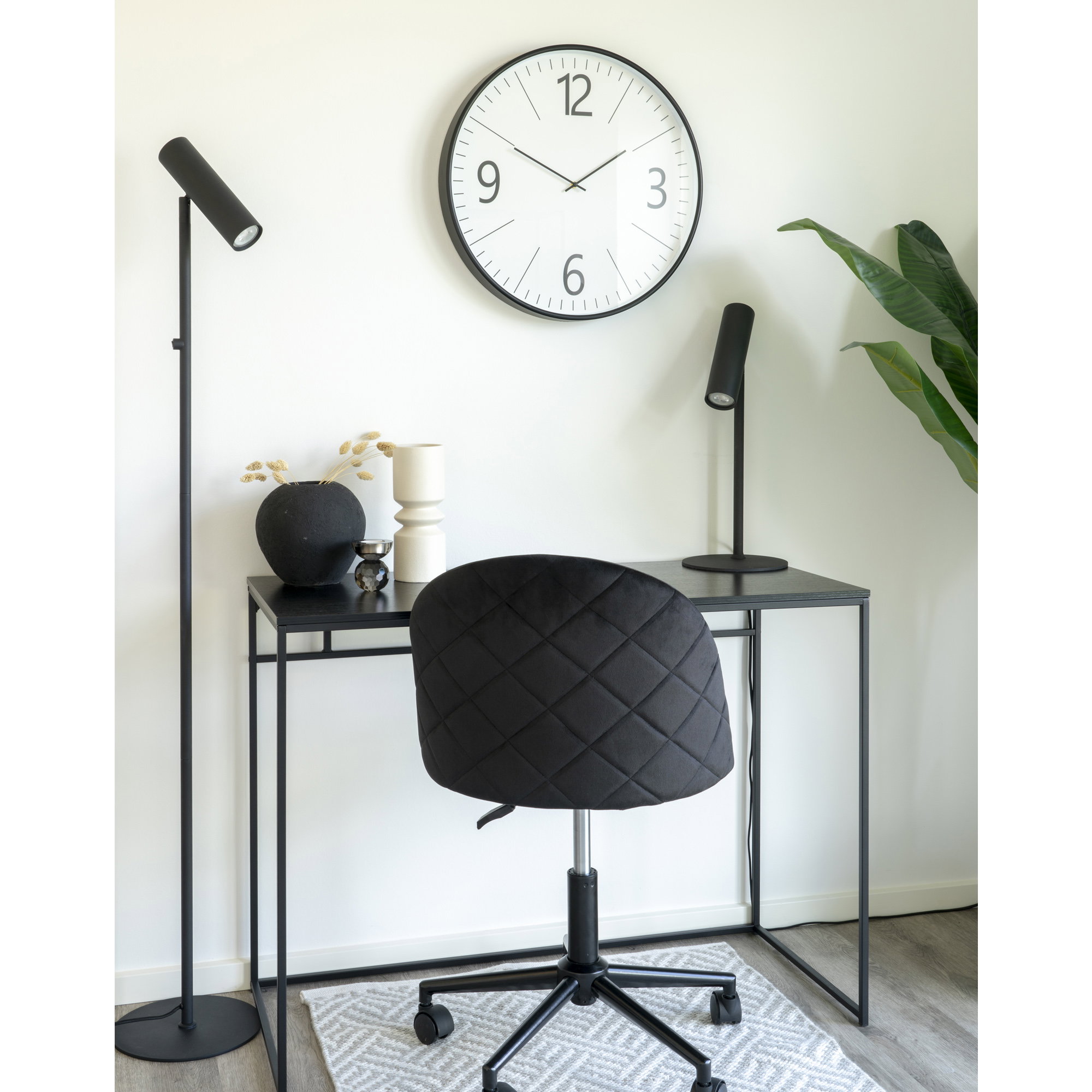 Wandklok Sabello Zwart - Afbeelding 3