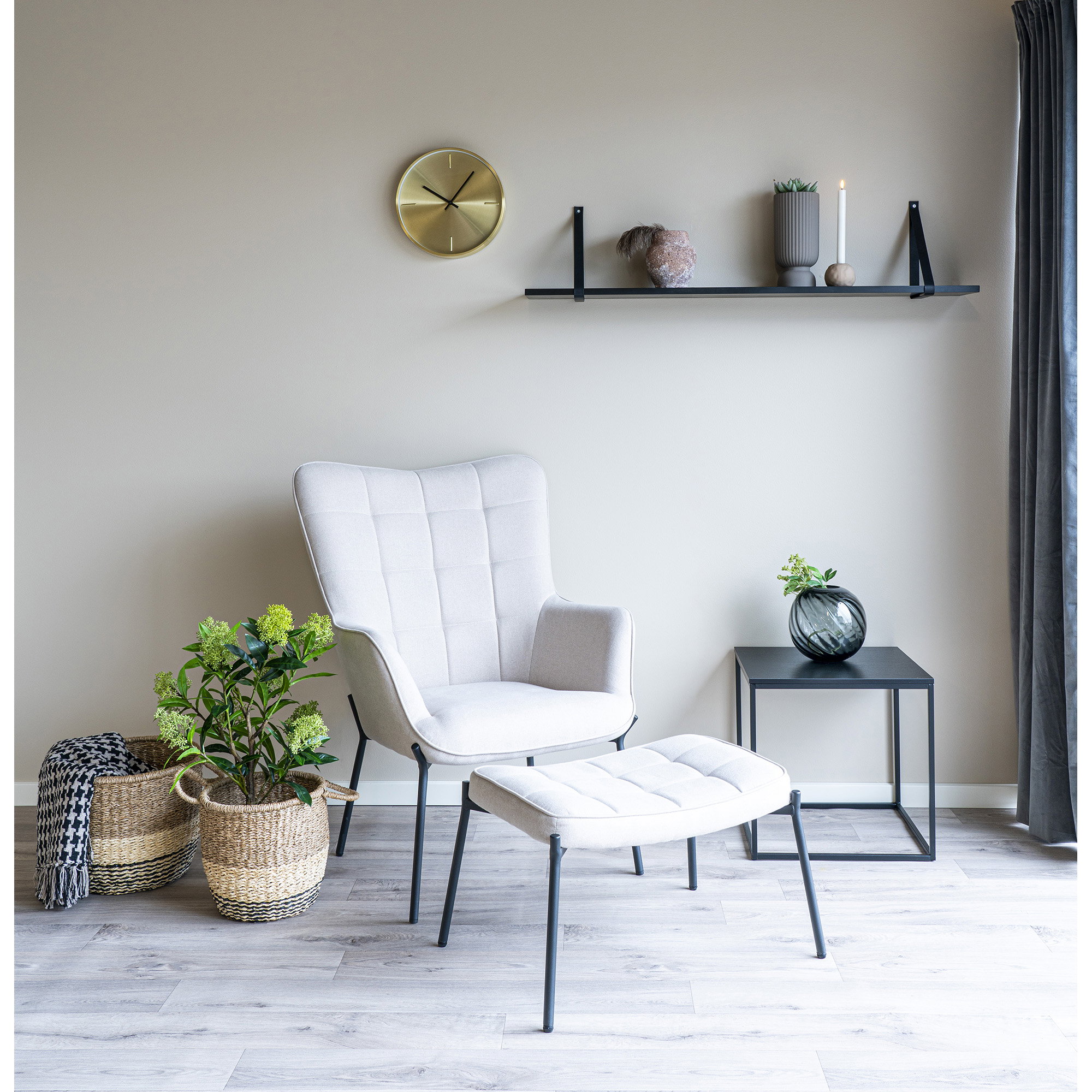 Wandklok Saurnil Goud - Afbeelding 4