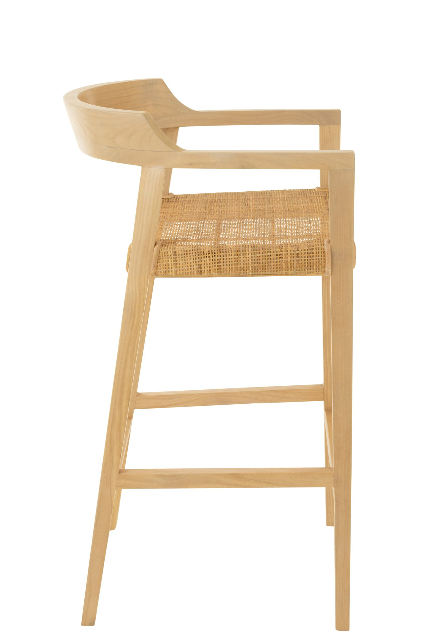 Barkruk Treiskona Teak Naturel - Afbeelding 2