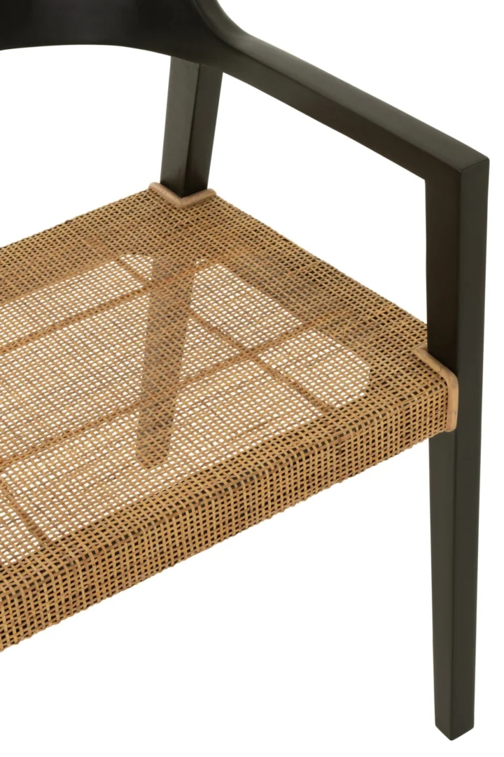 Stoel Meiste Teak Zwart - Afbeelding 5