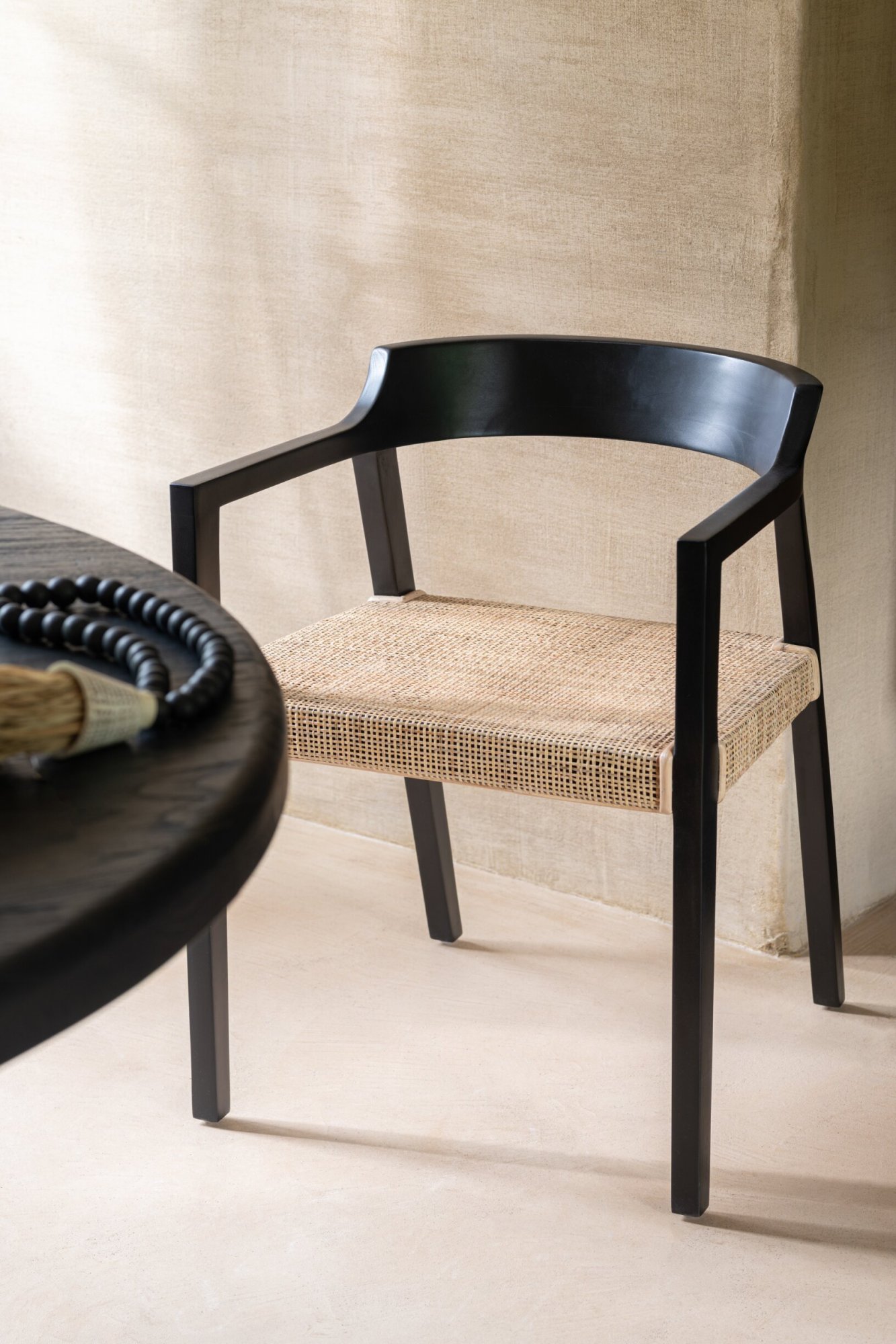 Stoel Meiste Teak Zwart - Afbeelding 10