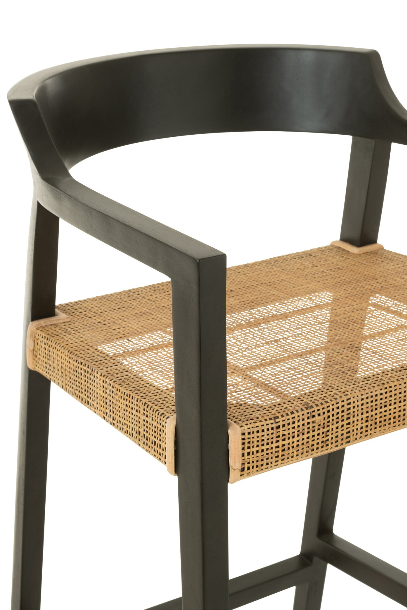 Barkruk Neenund Teak Zwart - Afbeelding 6