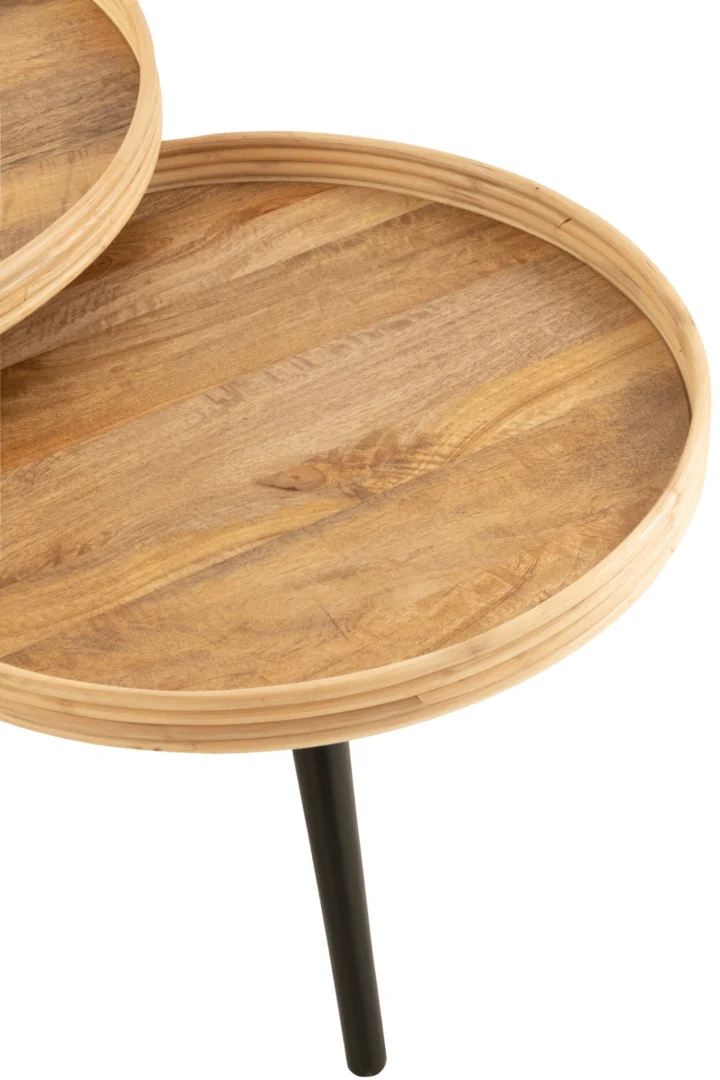 Salontafel Henir Mangohout 70 cm - Set van 3 - Afbeelding 2