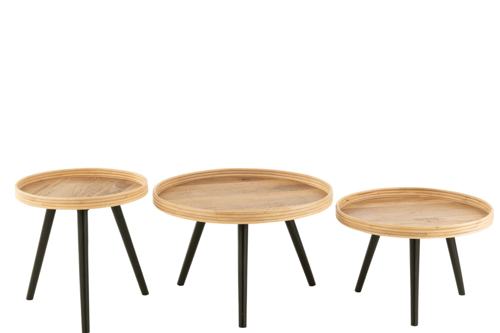 Salontafel Henir Mangohout 70 cm - Set van 3 - Afbeelding 4