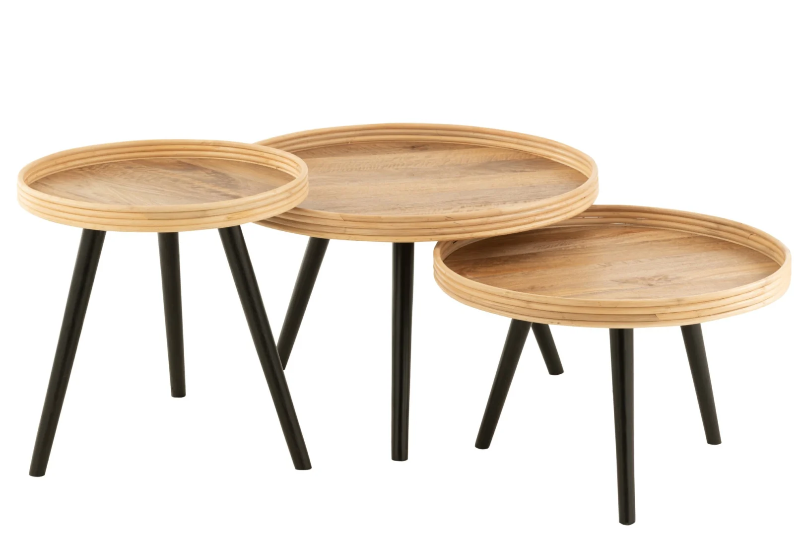 Salontafel Henir Mangohout 70 cm - Set van 3 - Afbeelding 8