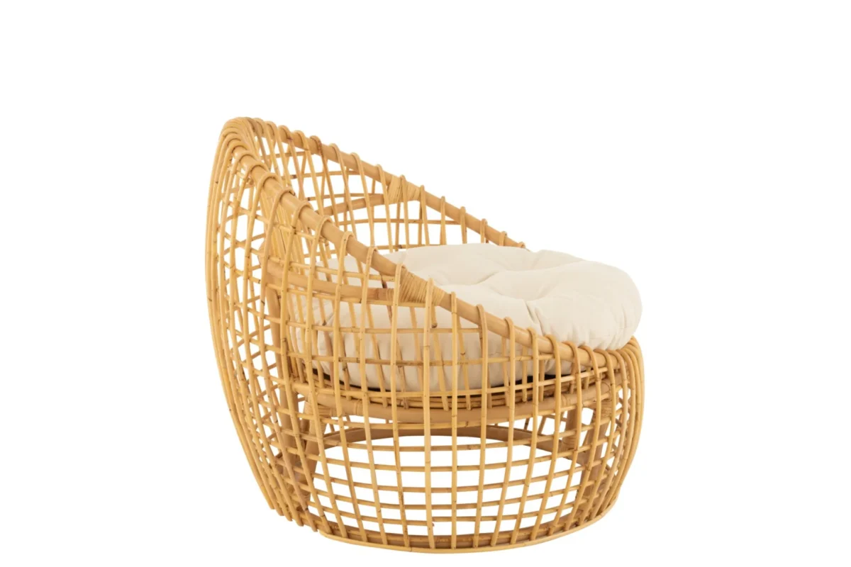 Loungestoel Ziellor Naturel Rotan 79x84x67 cm – foto 2