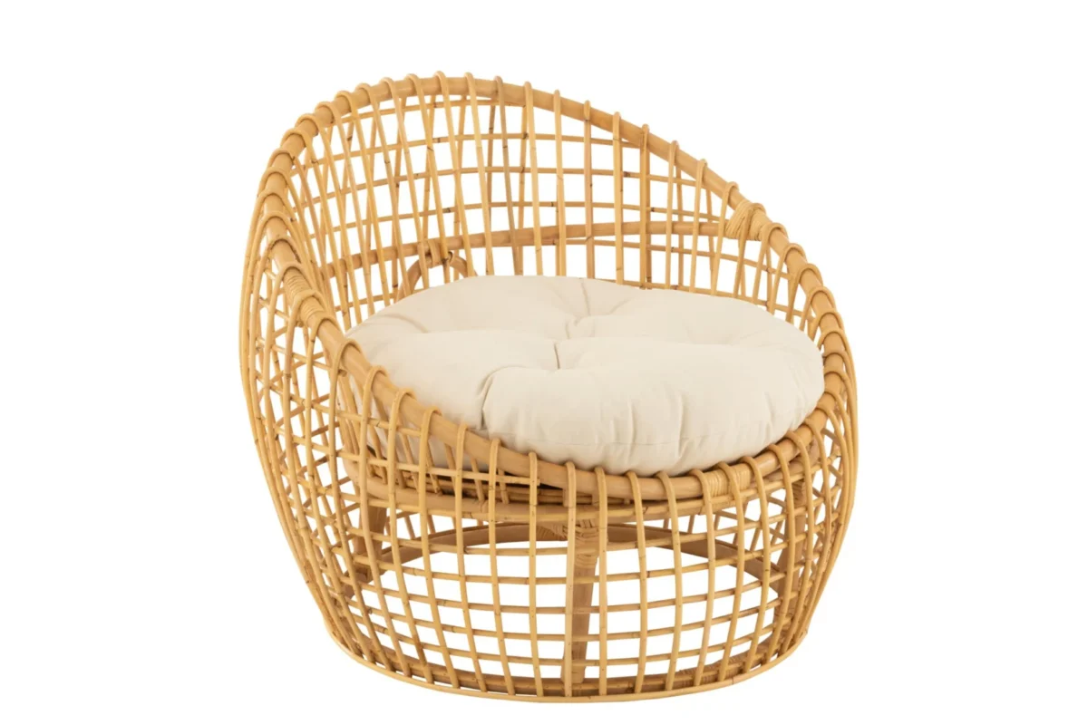 Loungestoel Ziellor Naturel Rotan 79x84x67 cm – foto 9