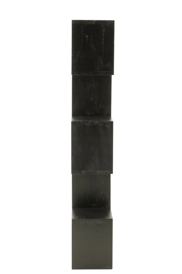 Boekenkast Naandol Zwart 120 cm - Afbeelding 2