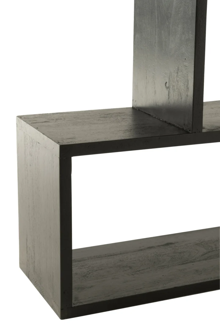 Boekenkast Naandol Zwart 120 cm - Afbeelding 3