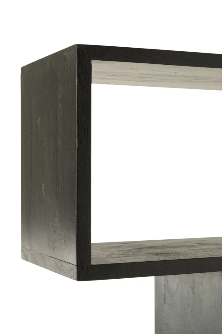 Boekenkast Naandol Zwart 120 cm - Afbeelding 6
