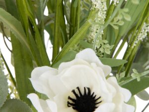 Kunstbloem Russine Polyester Wit