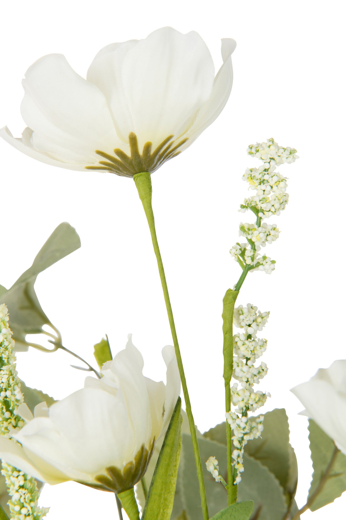 Kunstbloem Russine Polyester Wit - Afbeelding 2