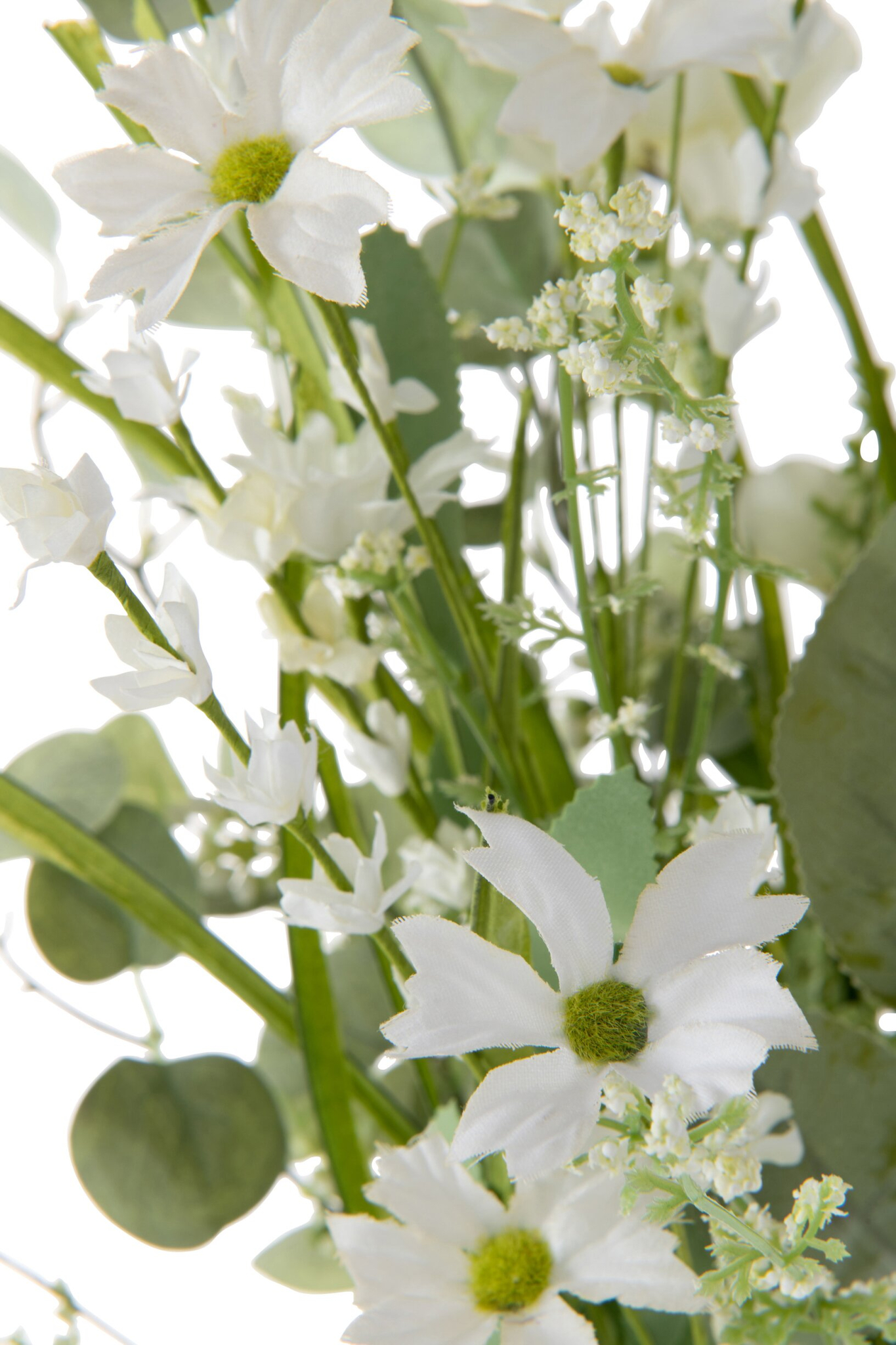 Kunstbloem Russine Polyester Wit - Afbeelding 3