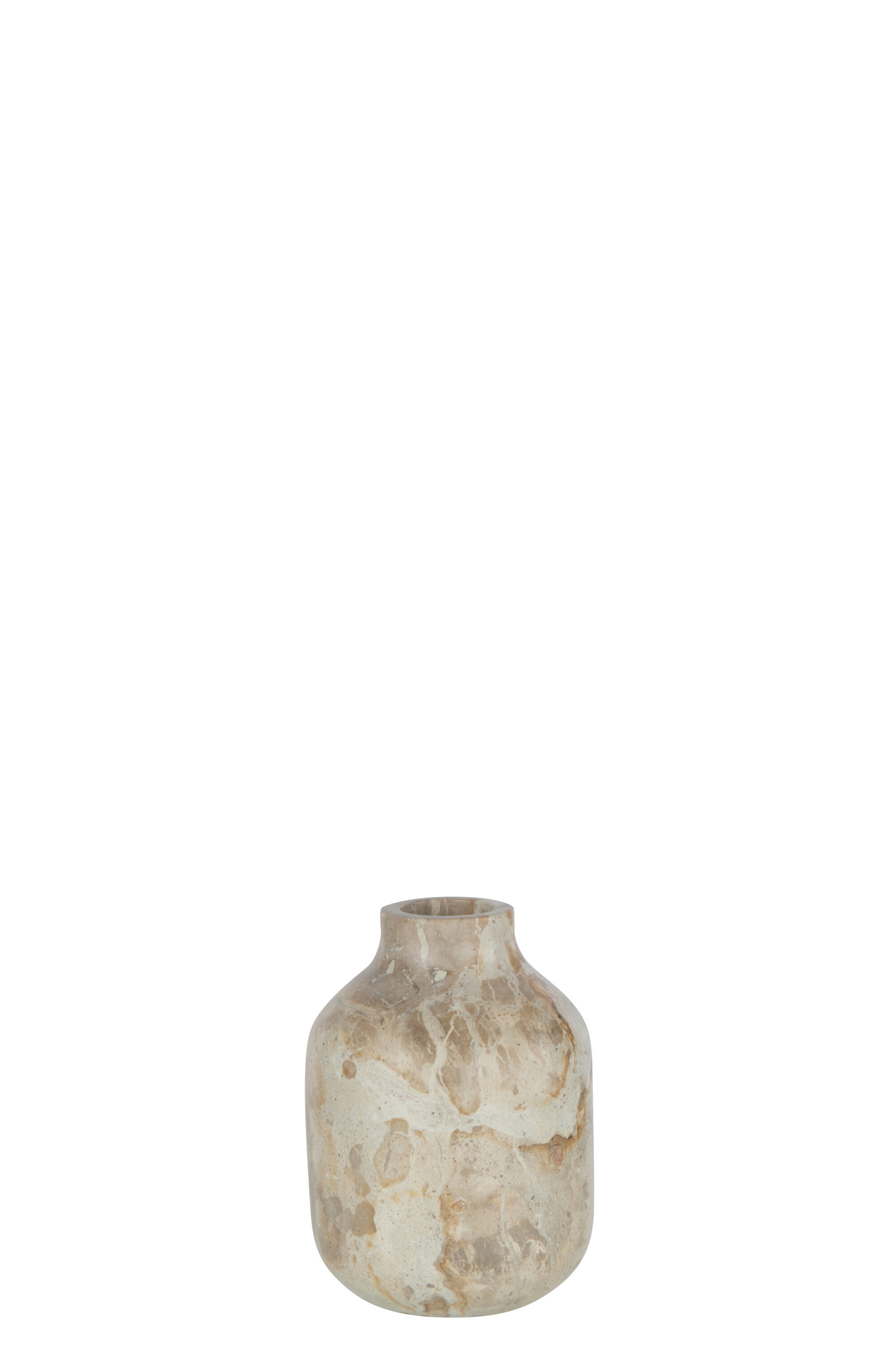 Flesvaas Lemmal Marmer Beige H15 cm - Afbeelding 2
