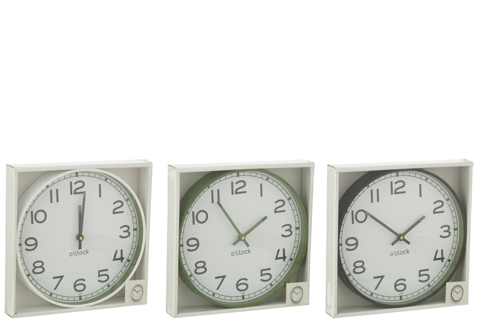 Wandklok Preeldar Meerkleurig - Set van 3