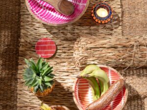 Onderzetter Lerdano Mangohout Meerkleurig - Set van 4