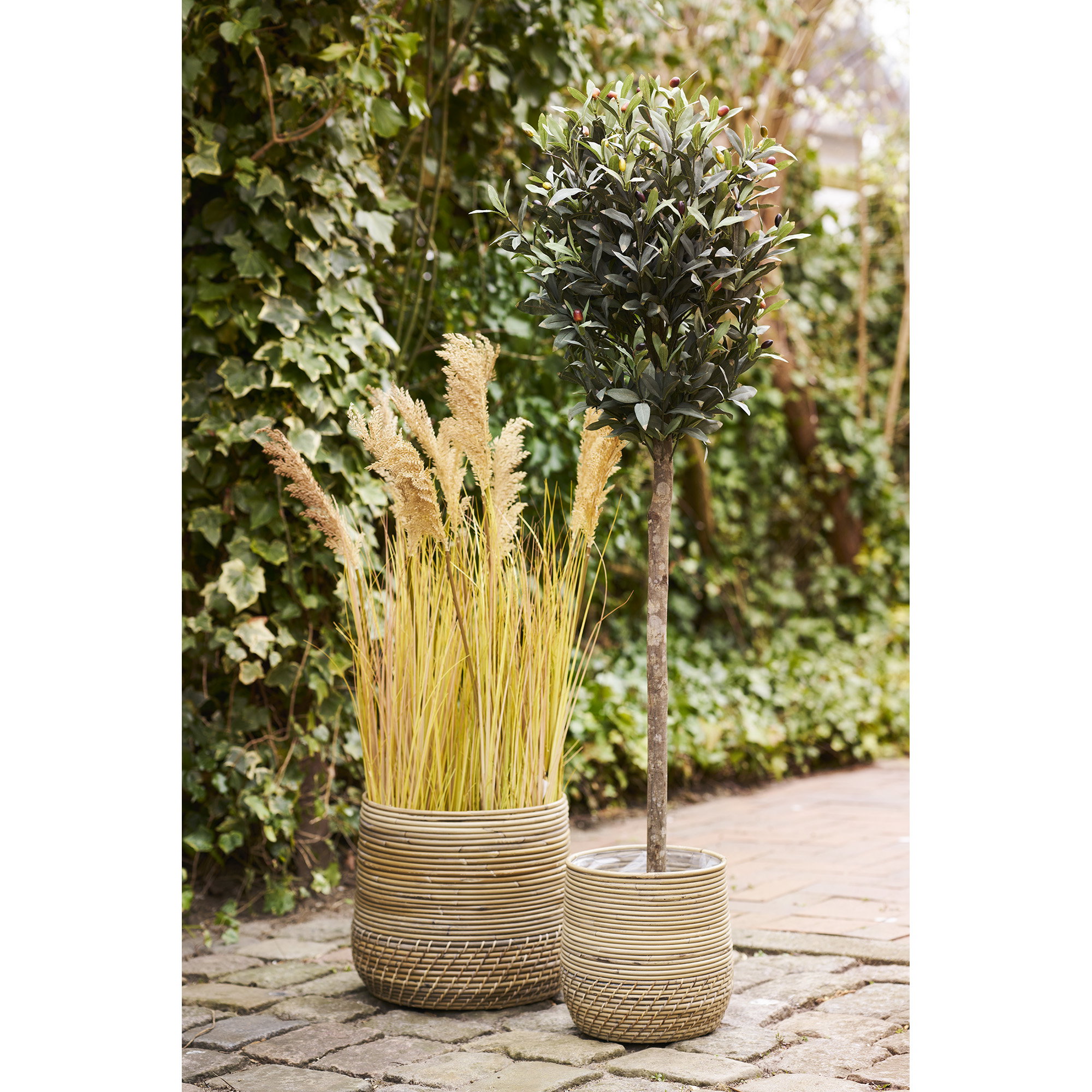 Mand Fleenir Rotan Naturel - Set van 2 - Afbeelding 3
