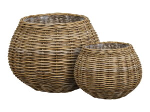 Mand Kaansero Rotan Naturel - Set van 2