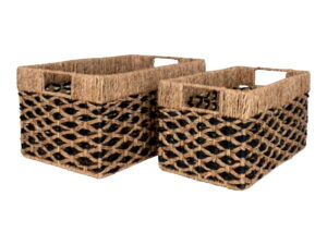 Mand Gaunnero Zeegras Zwart - Set van 2