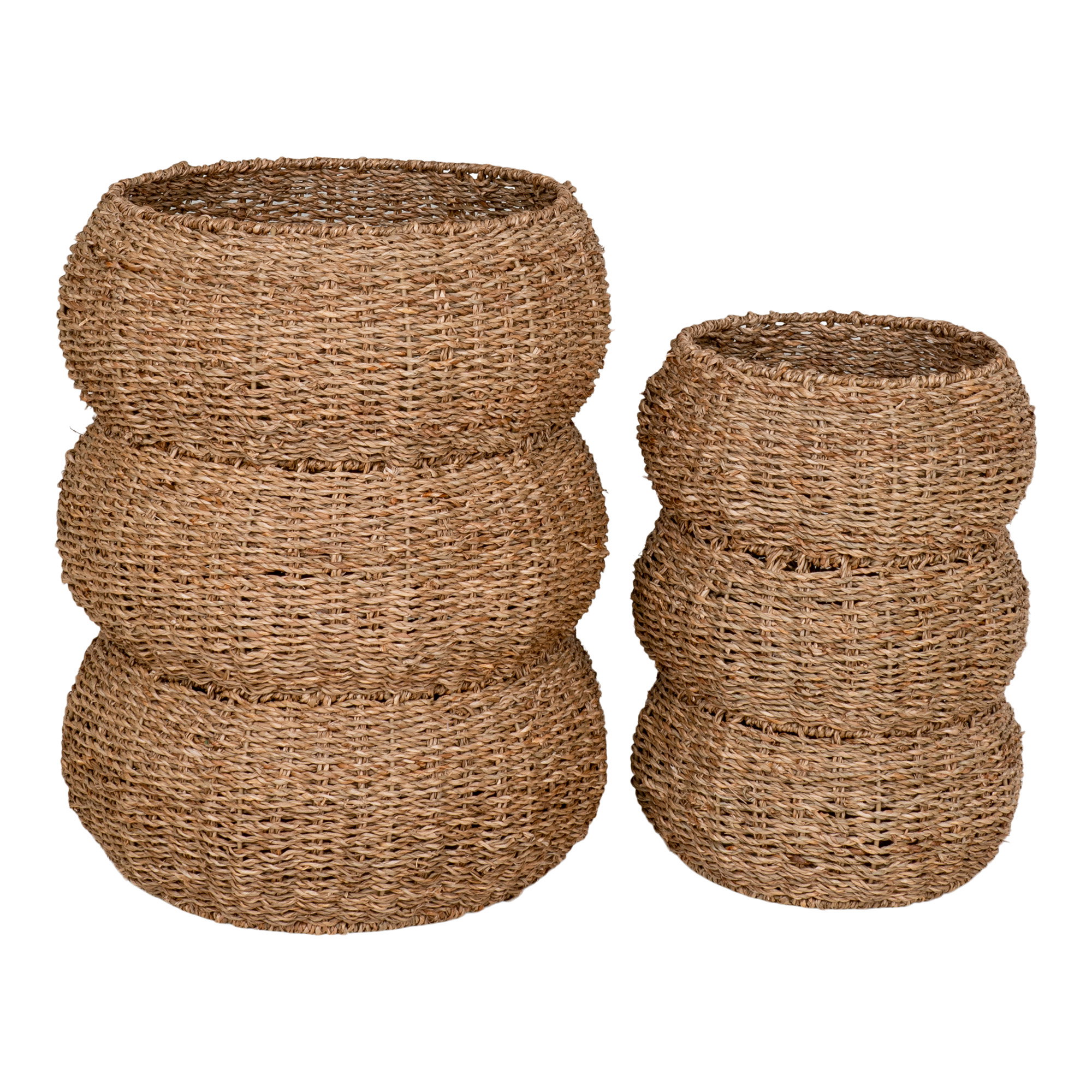 Mand Brelvora Zeegras Naturel - Set van 2