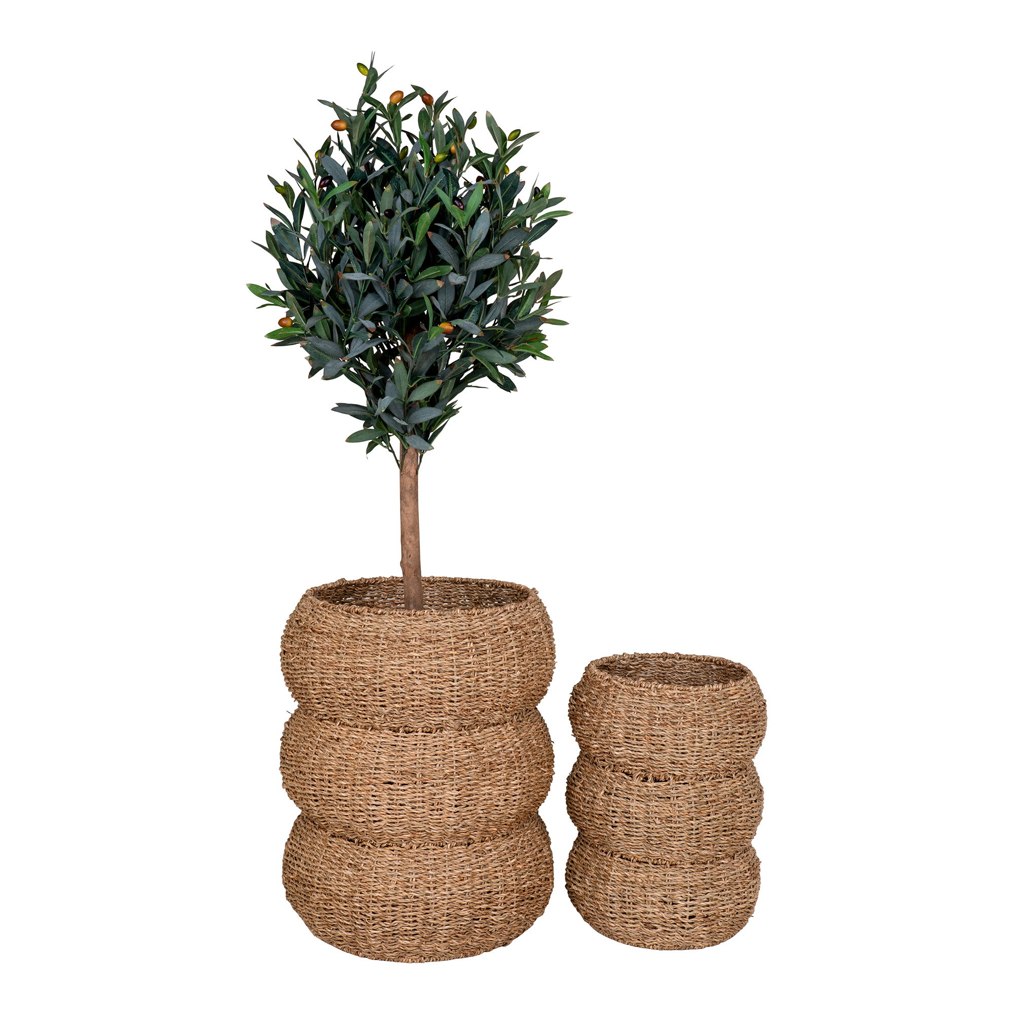 Mand Brelvora Zeegras Naturel - Set van 2 - Afbeelding 2