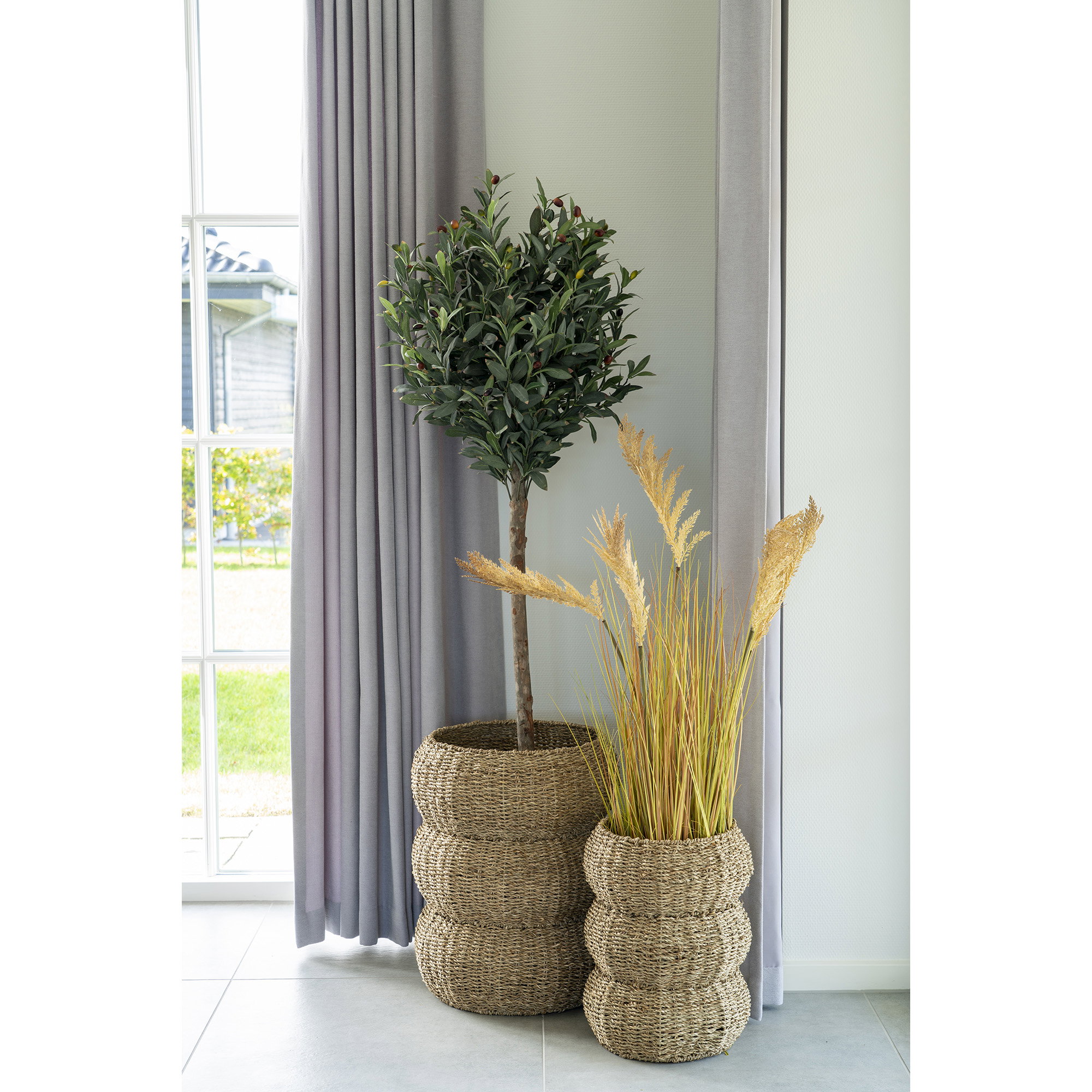 Mand Brelvora Zeegras Naturel - Set van 2 - Afbeelding 5