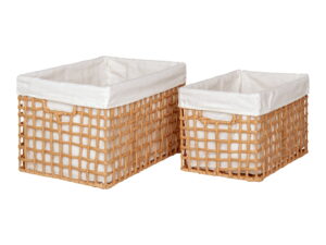 Mand Koosun Metaal Naturel - Set van 2