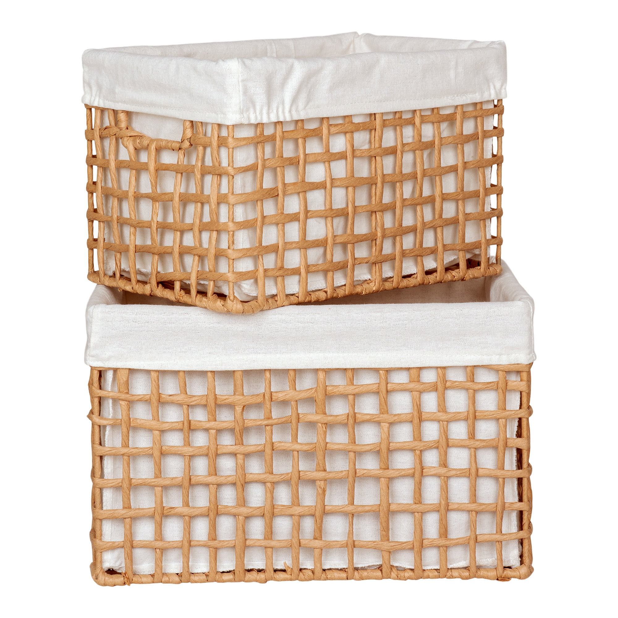 Mand Koosun Metaal Naturel - Set van 2 - Afbeelding 3