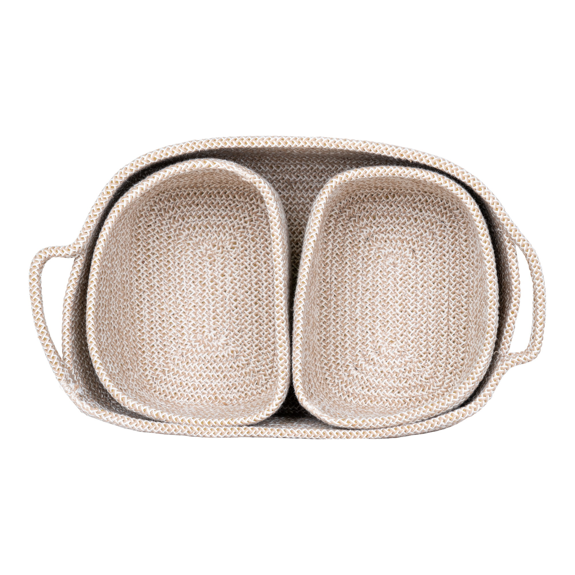 Mand Dimone Katoen Beige - Set van 3 - Afbeelding 3