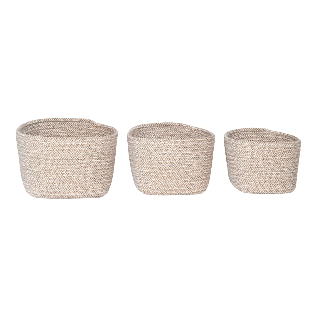 Mand Dauldand Katoen Beige - Set van 3 - Afbeelding 2